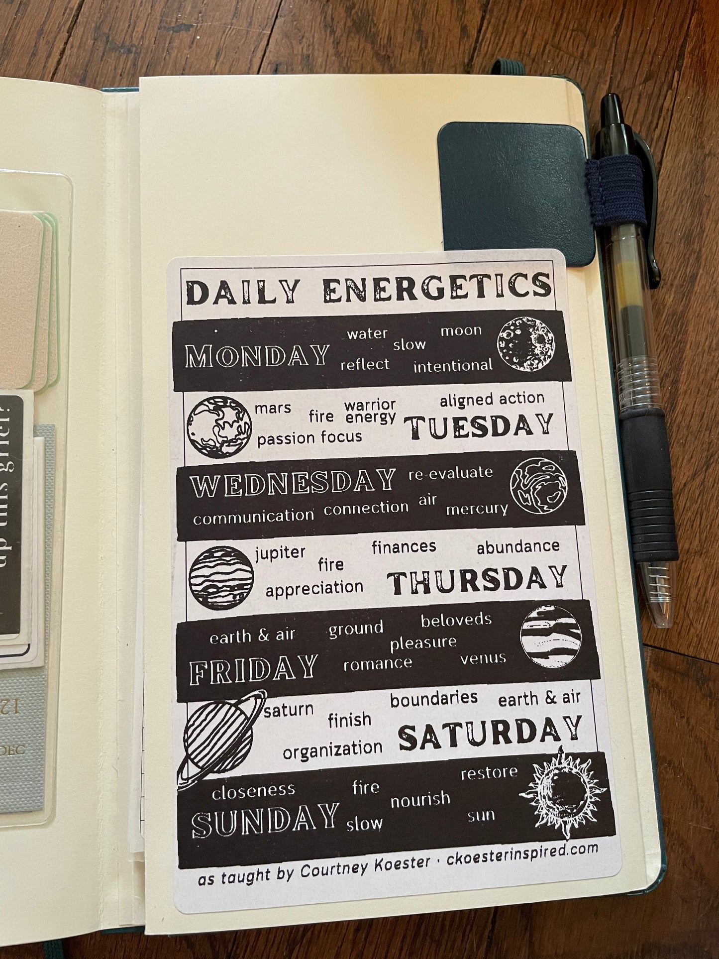Daily Energetics Sticker
