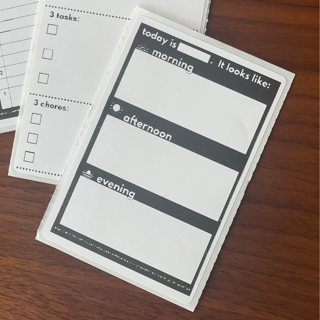 MINI daily mapping sticker (morning, afternoon & evening)