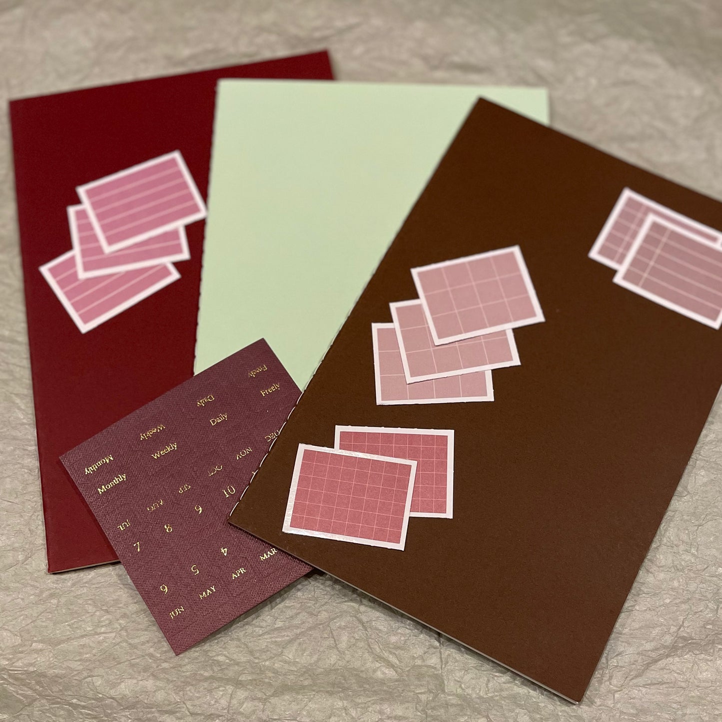 squirrel brain notebook stationery bundle (lined)