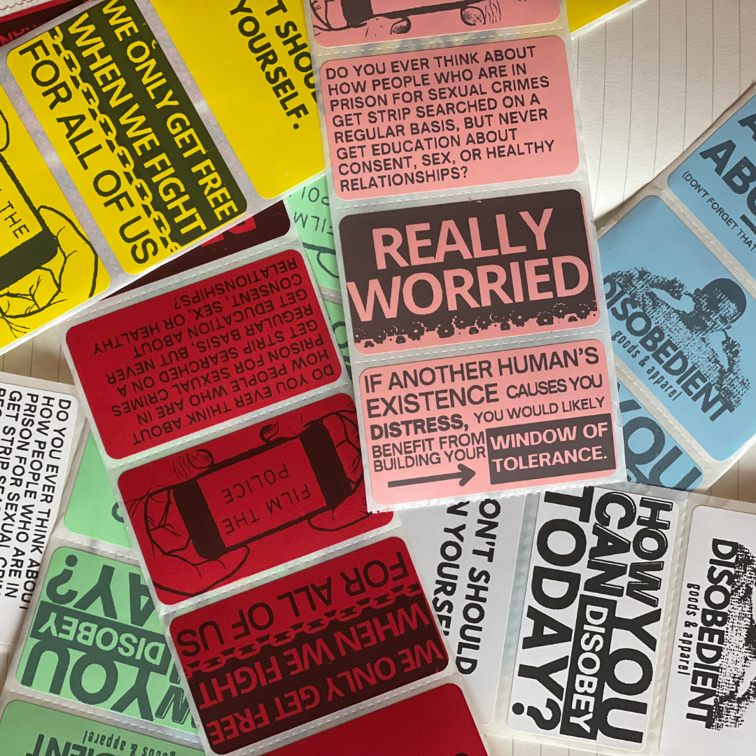For Anywhere Stickers – Disobedient Goods & Apparel