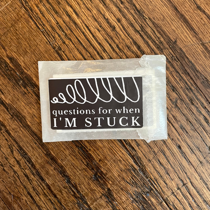 Questions for When I'm Stuck sticker pack