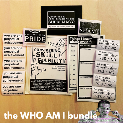 Bundle - WHO AM I - a bundle of stickers to tune into the forces that shape you