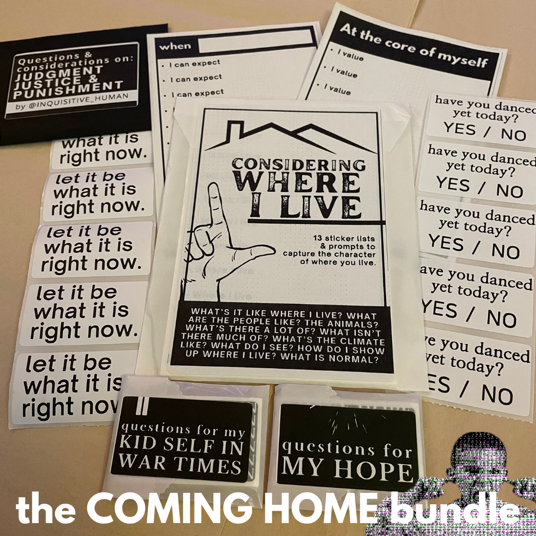 Bundle - COMING HOME - a bundle of stickers to bring your considering home