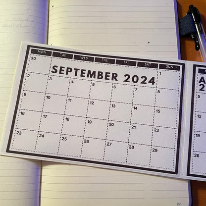 2024 Grid Calendar Stickers