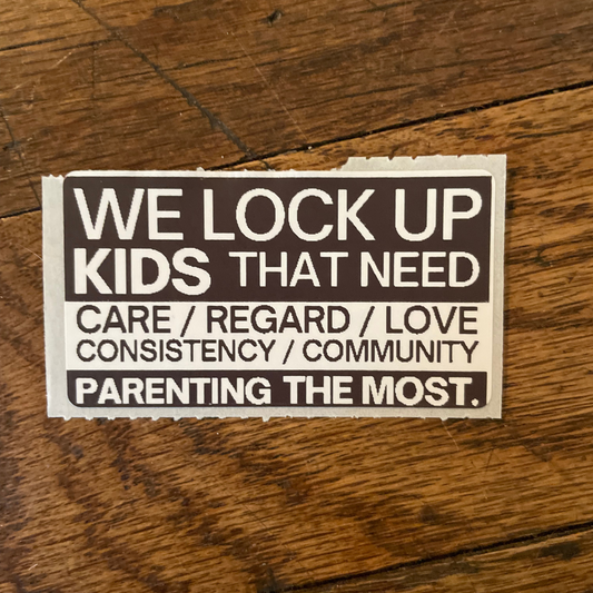 we lock up kids that need care the most (pack of 5)