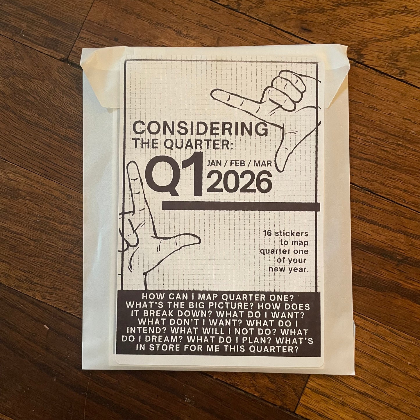 CONSIDERING 2026: Quarterly Mapping Stationery Sticker packs