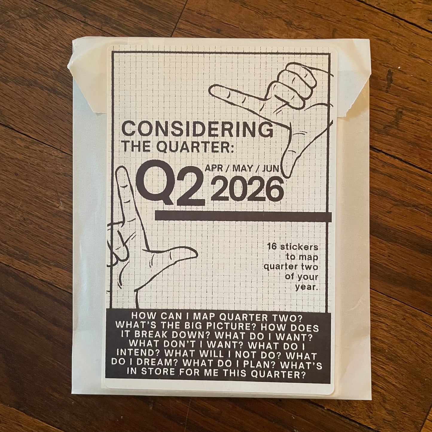 CONSIDERING 2026: Quarterly Mapping Stationery Sticker packs