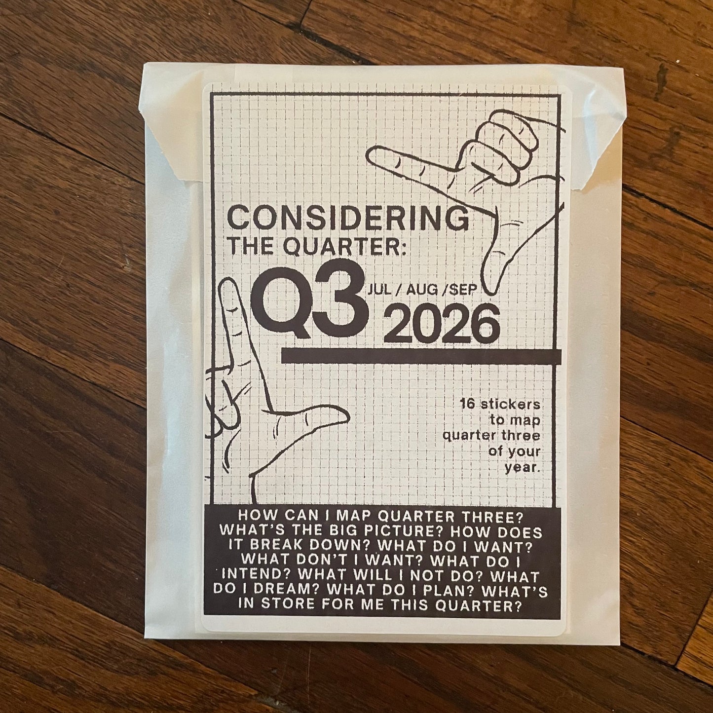 CONSIDERING 2026: Quarterly Mapping Stationery Sticker packs