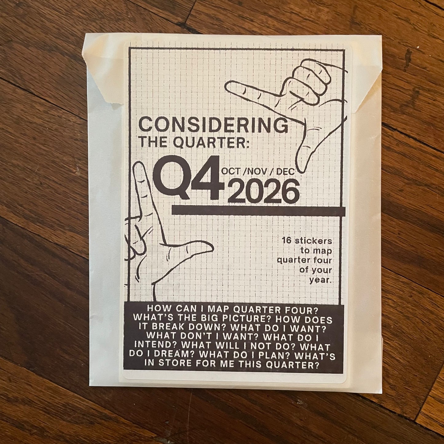 CONSIDERING 2026: Quarterly Mapping Stationery Sticker packs