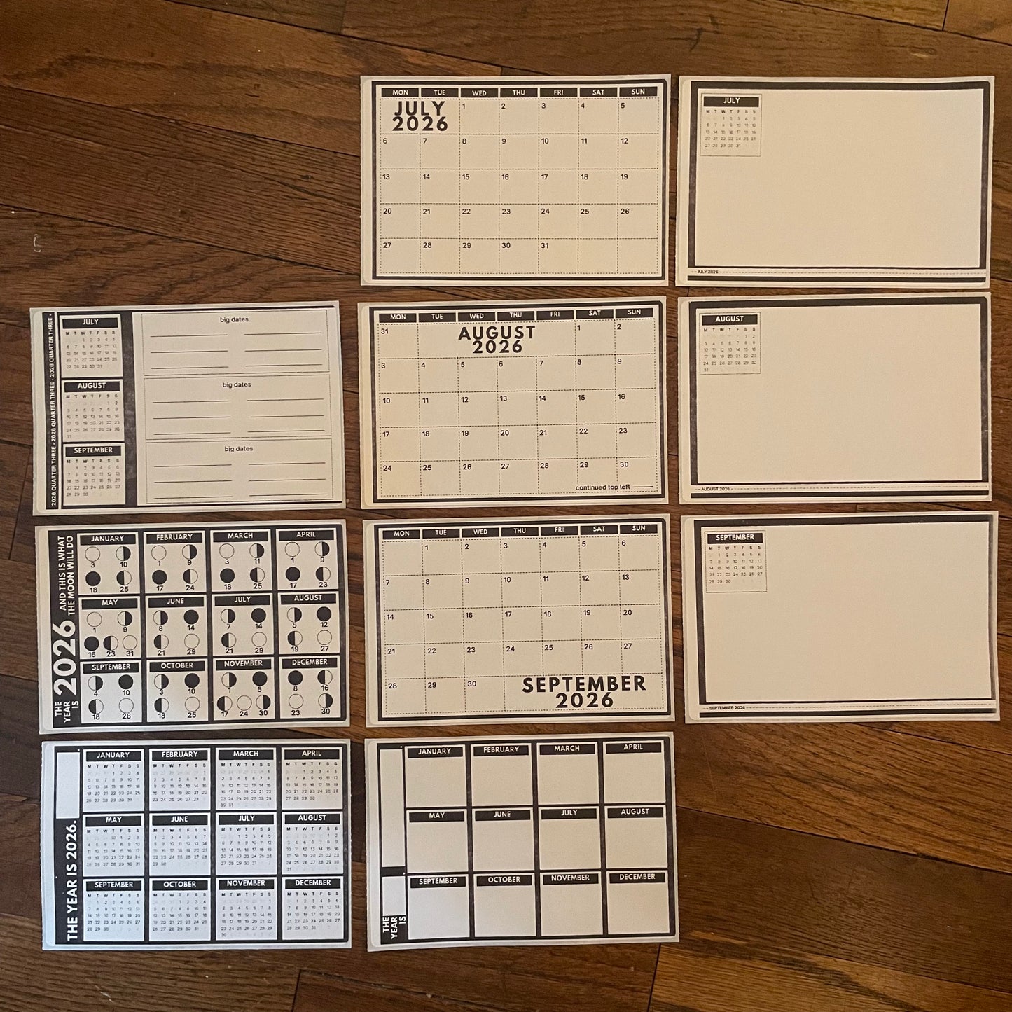 CONSIDERING 2026: Quarterly Mapping Stationery Sticker packs