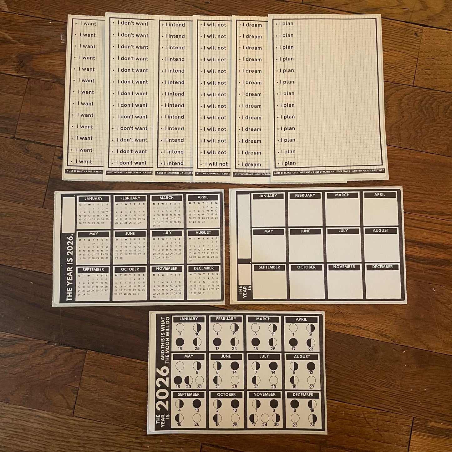 CONSIDERING 2026: Quarterly Mapping Stationery Sticker packs