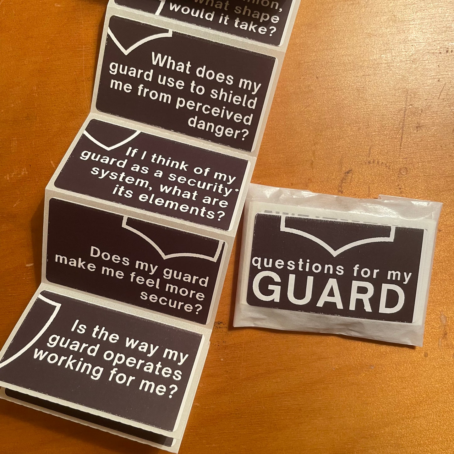 Questions for My Guard sticker pack