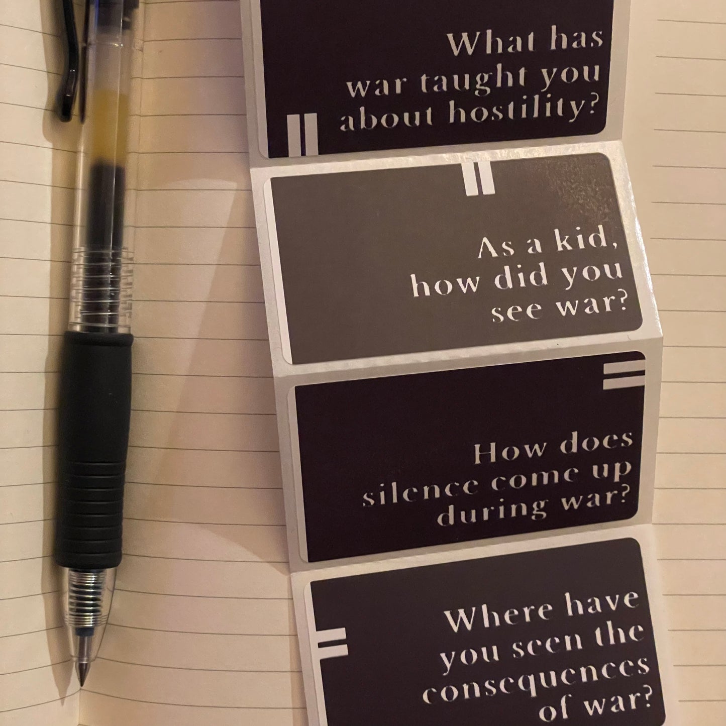 Bundle - Questions for my Kid Self in War Times & Considering Who Taught Me sticker packs