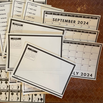 CONSIDERING 2024: Quarterly Mapping Stationery Sticker packs