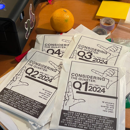 CONSIDERING 2024: Quarterly Mapping Stationery Sticker packs