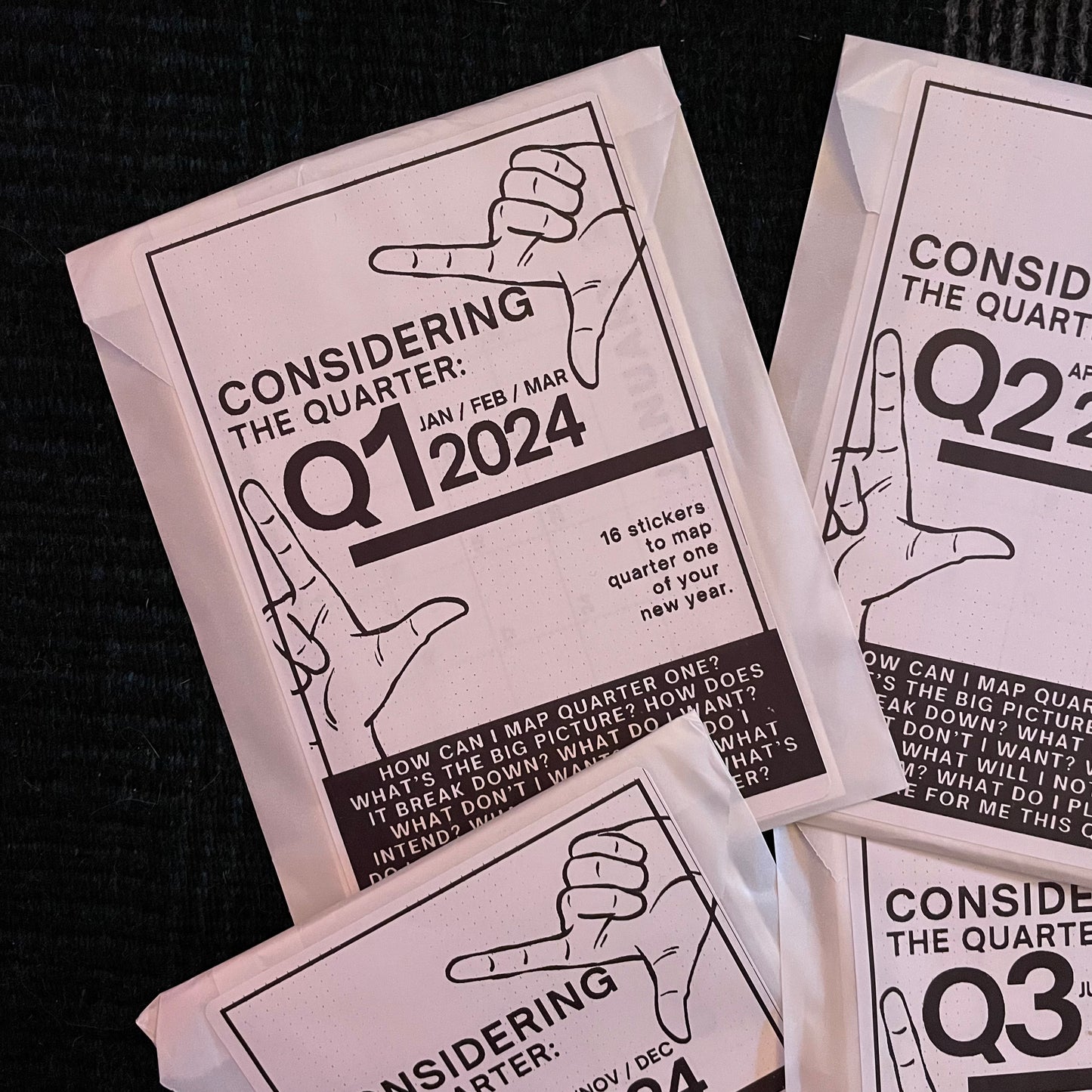 CONSIDERING 2024: Quarterly Mapping Stationery Sticker packs