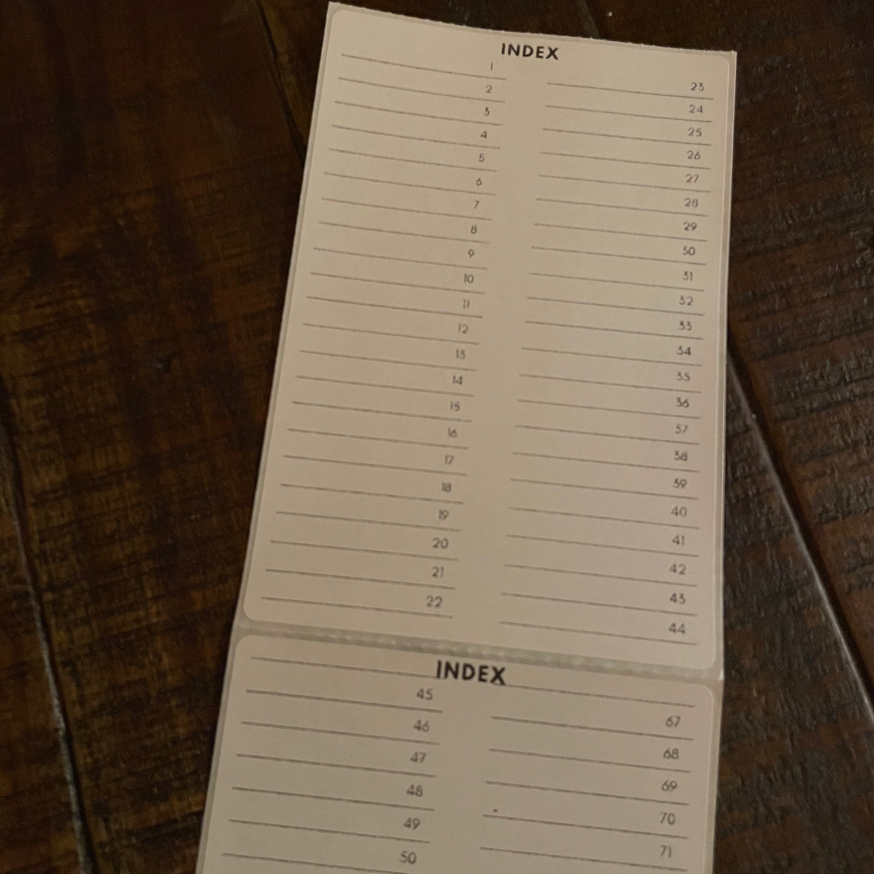 Index (up to 88 pages) – Disobedient Goods & Apparel