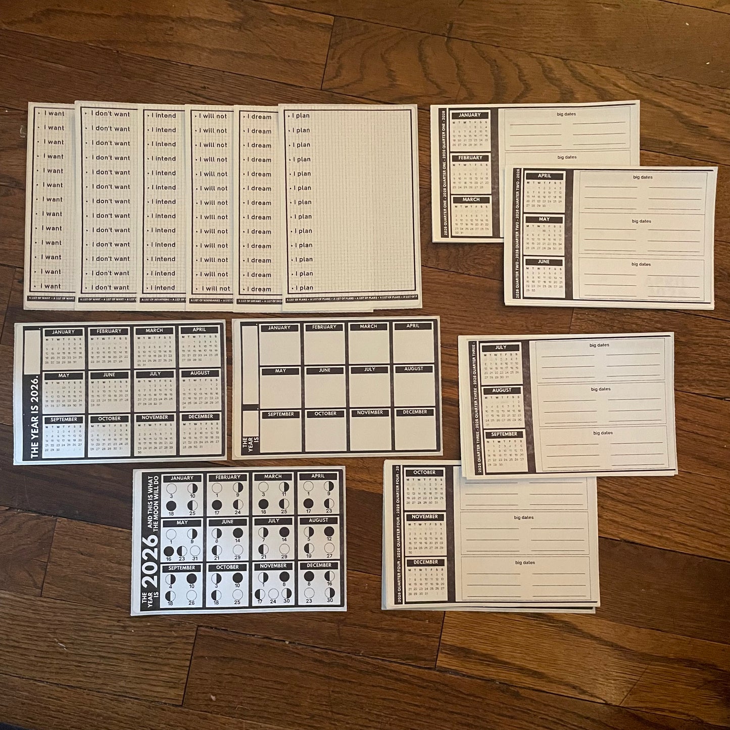 CONSIDERING 2026: Quarterly Mapping Stationery Sticker packs