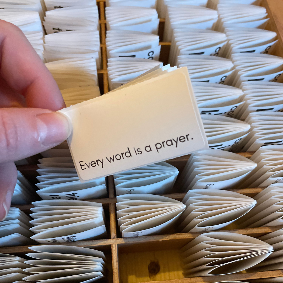 Every word is a prayer. stickers