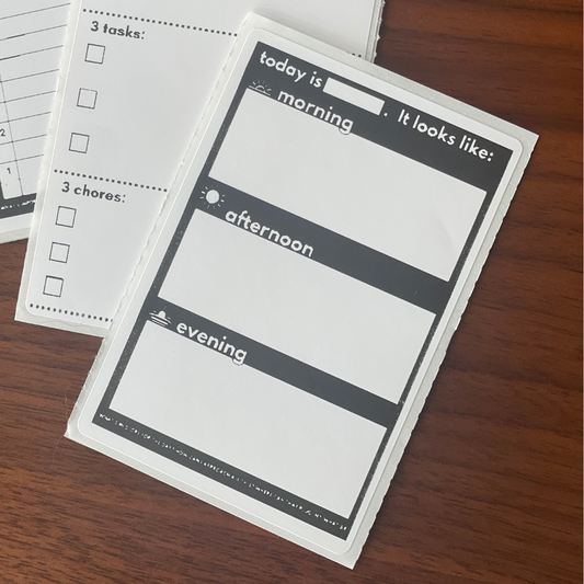 MINI daily mapping sticker (morning, afternoon & evening)