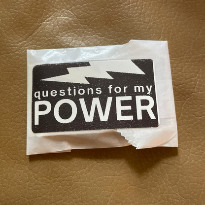 Questions for My Power sticker pack