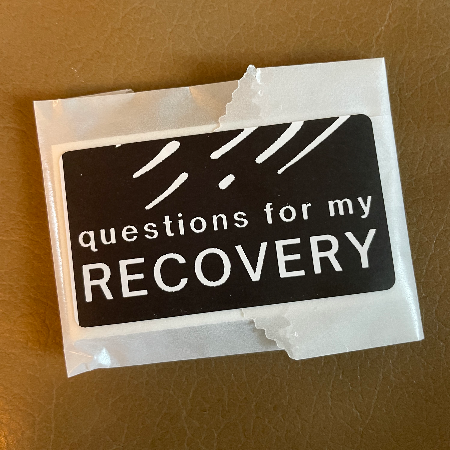 Questions for My Recovery sticker pack