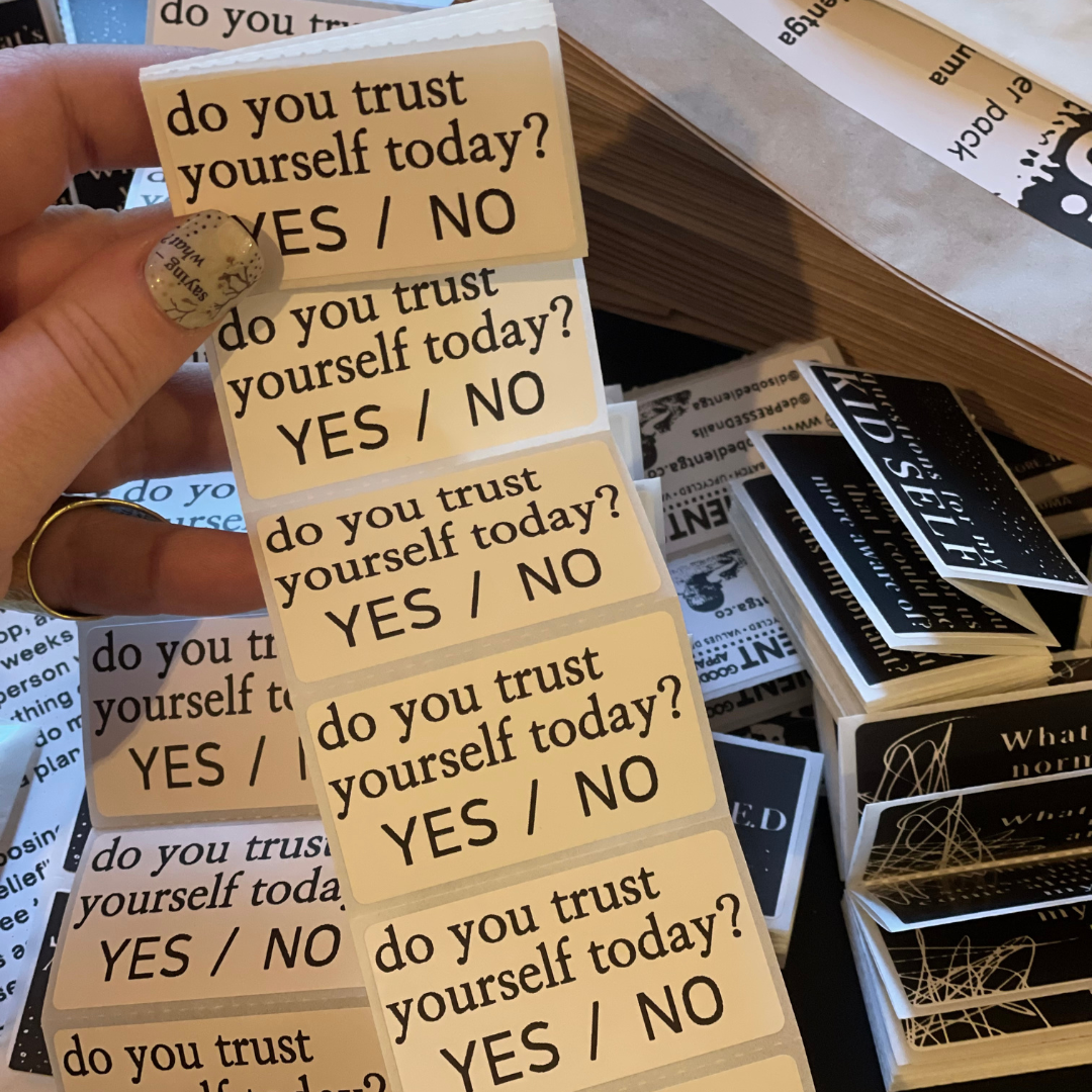 do you trust yourself today? yes / no