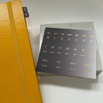 Calendar Linen Tab stickers