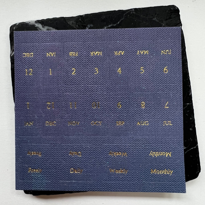 Calendar Linen Tab stickers