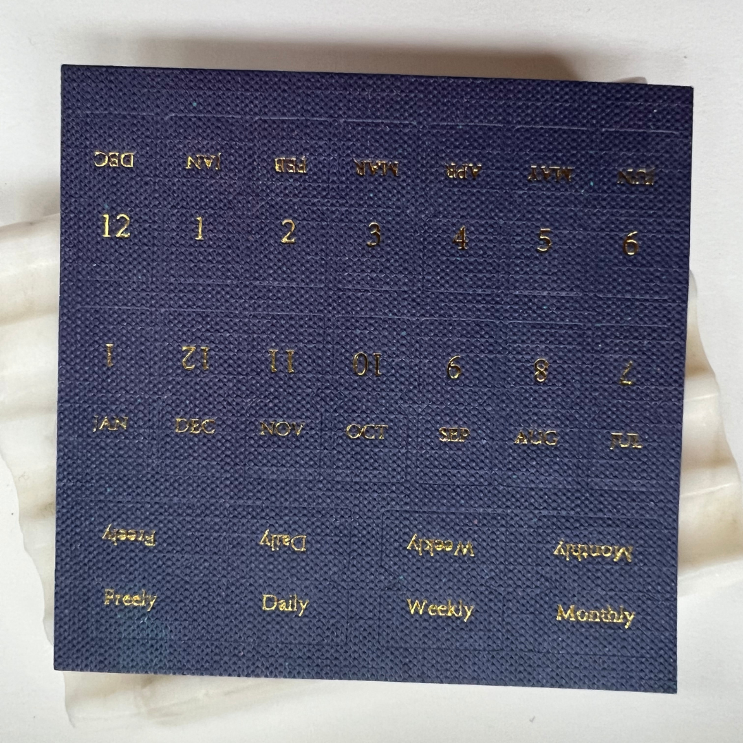 Calendar Linen Tab stickers