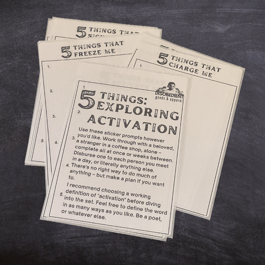 5 Things: Exploring Activation sticker pack