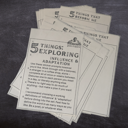 5 Things: Exploring Adaptation & Influence sticker pack