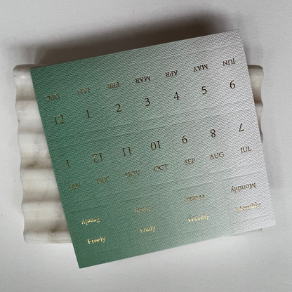 Calendar Linen Tab stickers