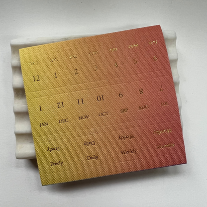 Calendar Linen Tab stickers