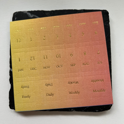 Calendar Linen Tab stickers