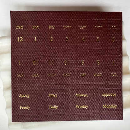 Calendar Linen Tab stickers