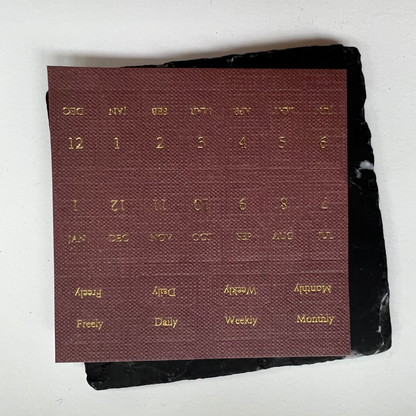 Calendar Linen Tab stickers