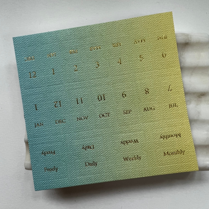 Calendar Linen Tab stickers