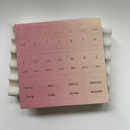 Calendar Linen Tab stickers