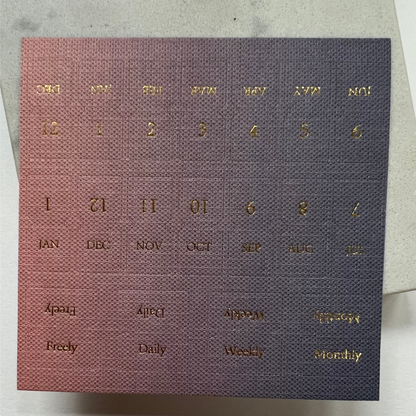 Calendar Linen Tab stickers