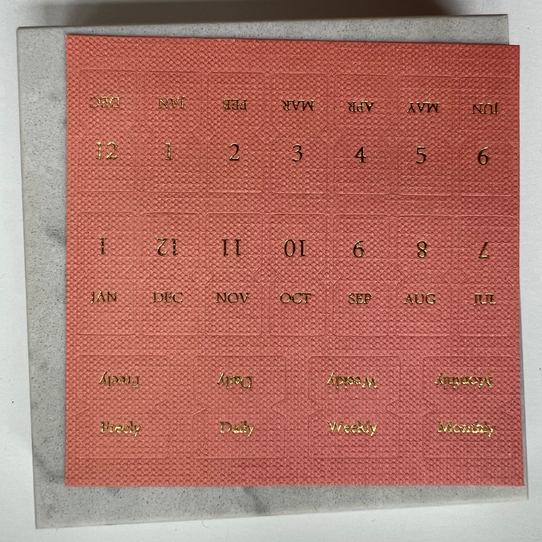 Calendar Linen Tab stickers