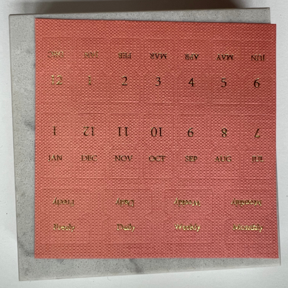 Calendar Linen Tab stickers