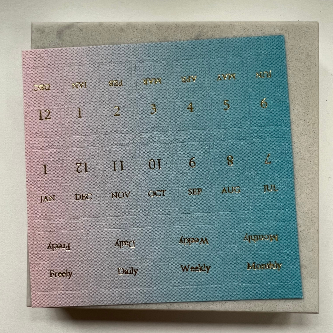 Calendar Linen Tab stickers