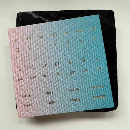 Calendar Linen Tab stickers